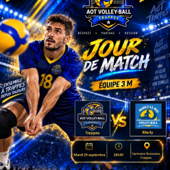 🏐 JOUR DE MATCH – ÉQUIPE 3 M 🔥