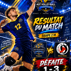 🏐 Résultat du match – Équipe 2 Masculine