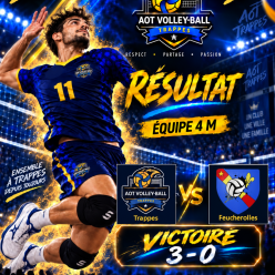 🏐 Victoire pour l’Équipe 4 Masculine ! 💙💛